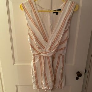 Lulus peach and white romper!